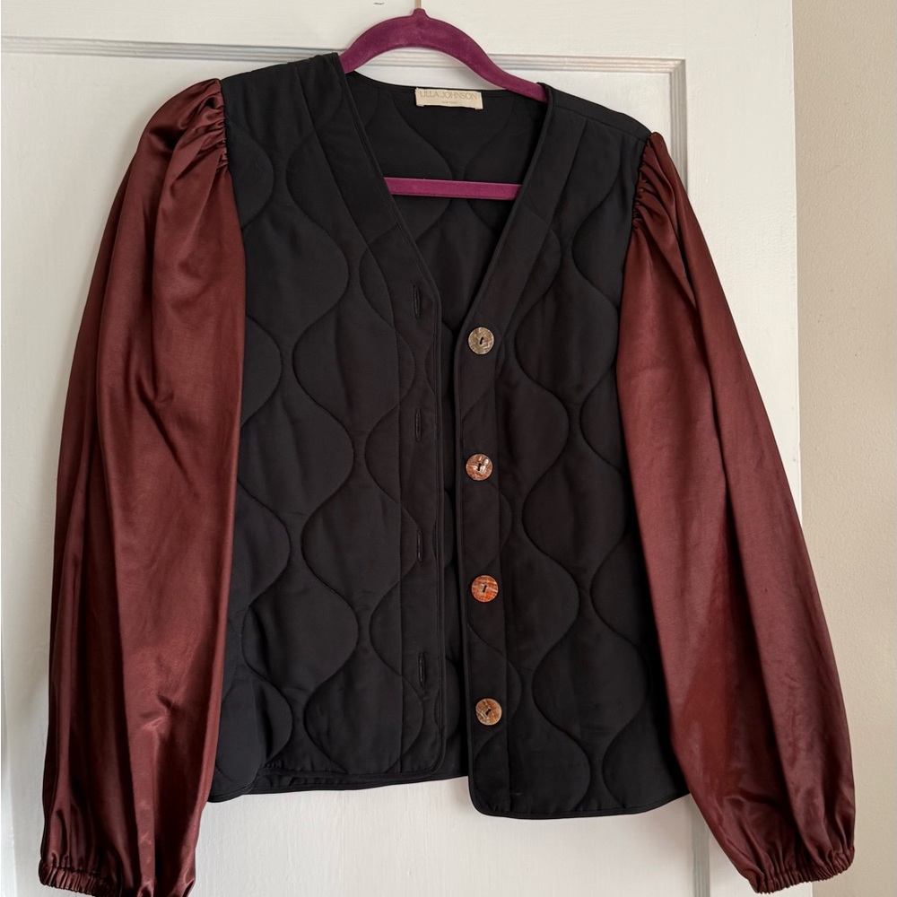 Ulla Johnson Navy Quilted Jacket - Medium